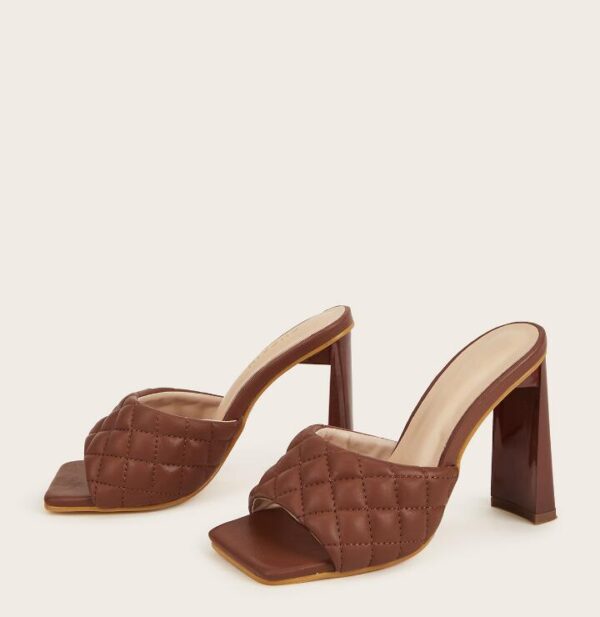 Summer Comfortable Soft Pu Leather Women Mules Slippers