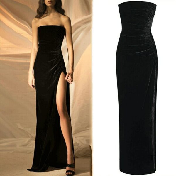 Long Skirt Party Dress – Elegant Evening Party Dress