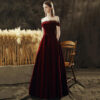 642b4f24-2e70-49f1-bbb3-47f74142bf2d.jpg Elegant Wine Red Party Dress – Refined Evening Celebration Style