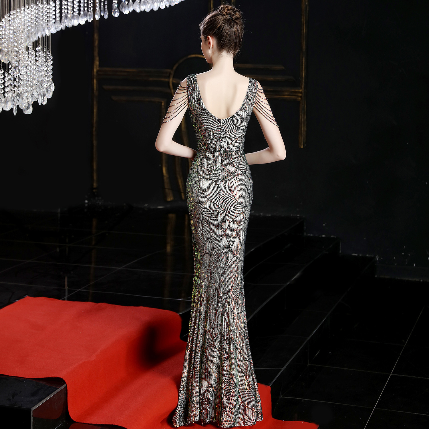 Party dress long banquet slim fit - Image 5