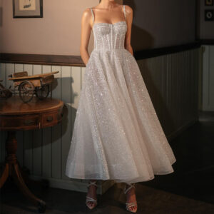 glamorous silver halter evening party dress