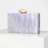 colored acrylic evening clutch bag stylish party purse