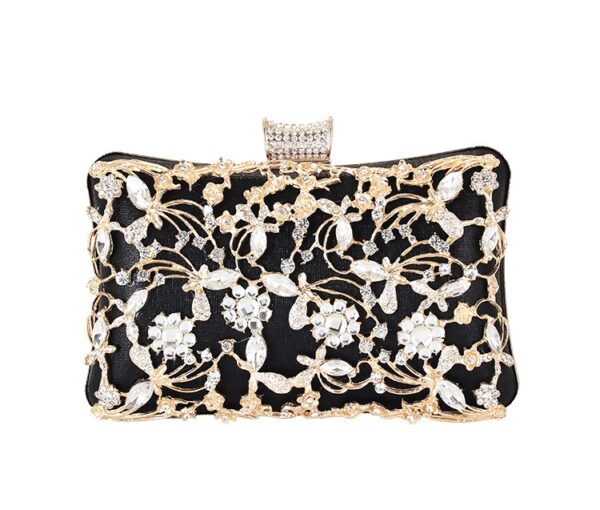Diamond Inlay Evening Handbag – Formal Banquet Bag