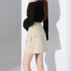High-Waisted Slim-Fitting Versatile Midi Skirt, Cargo Mini Skirt, A-Line Pencil Skirt