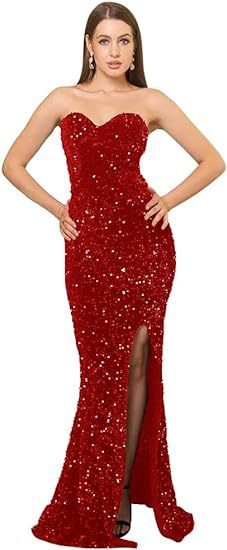 Annual Meeting Cocktail Party Host's Dress Split Fishtail Dress - Image 3