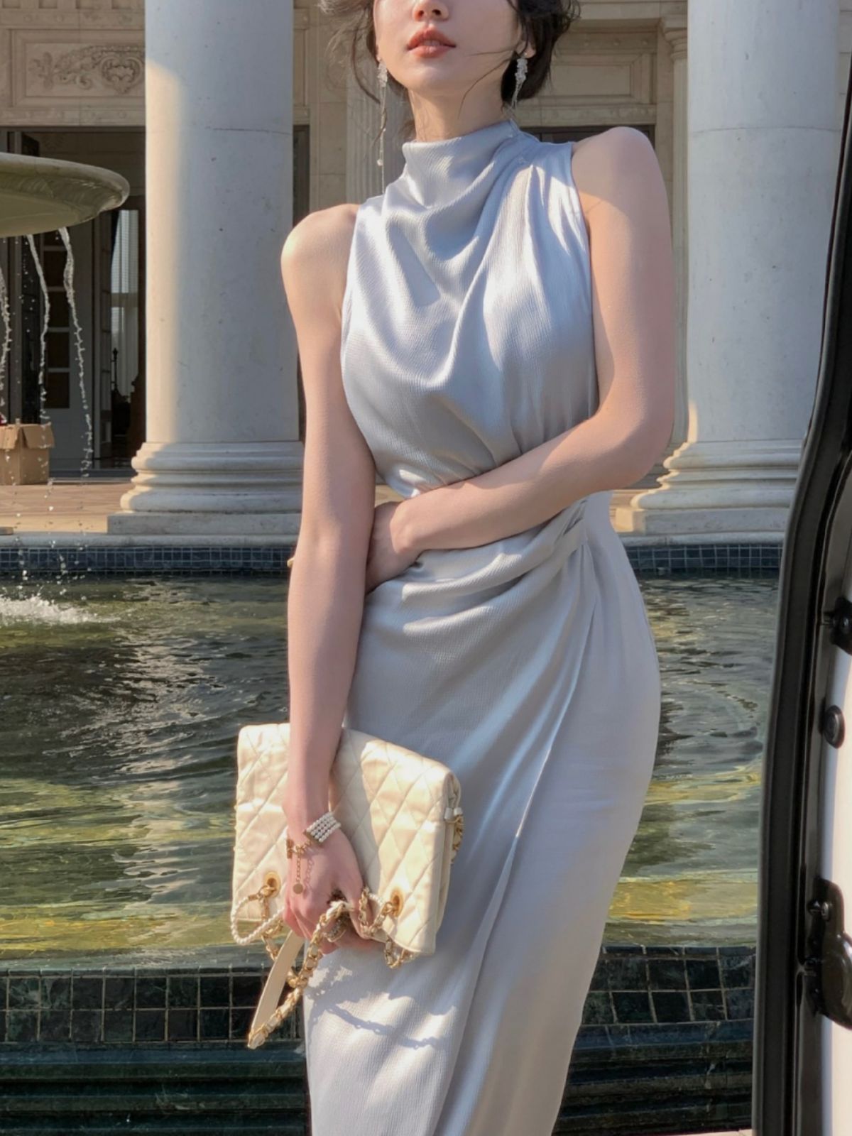 Luxury Satin Special Interest Dress – Statement Evening Wear - Image 9