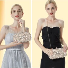 Wedding Pearl Clutch Bag – Luxury Party Handbag