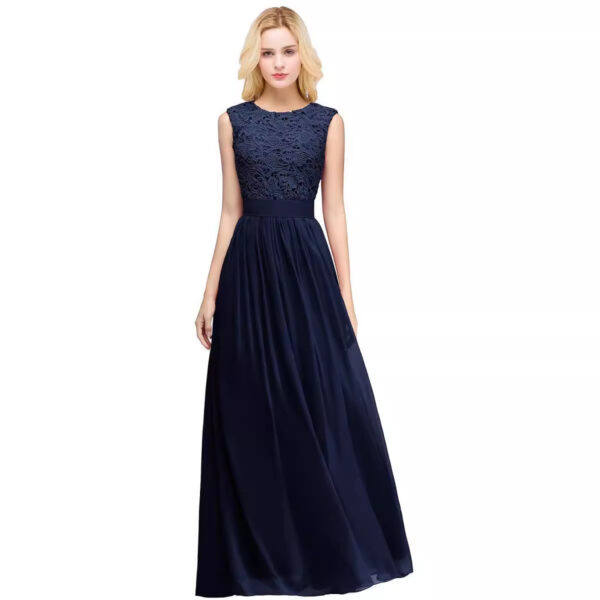 Sleeveless elegant wedding party dress sexy evening gown for women