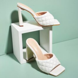 Summer Comfortable Soft Pu Leather Women Mules Slippers