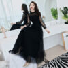 Elegant Long Sleeve Evening Party Dress – Luxury Designer Dress