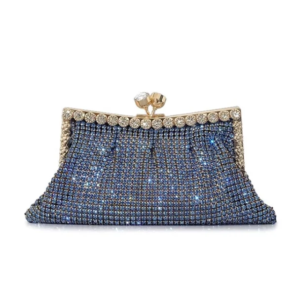 Rhinestone Chain Crossbody Purse – Stylish Beaded Evening Bag