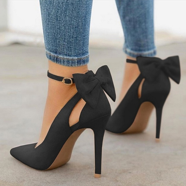 women’s event heels with pointed toe and buckle