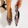 Leopard Chunky Slippers Designer Sandals