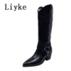 Fashion Cool Riding Western Cowboy Knee High Boots