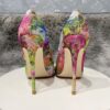 Floral Bling Sequined Women Pointy Toe High Heel Party Shoes