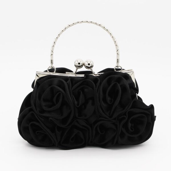 Rose Banquet Evening Bag – Floral Bridal Clutch