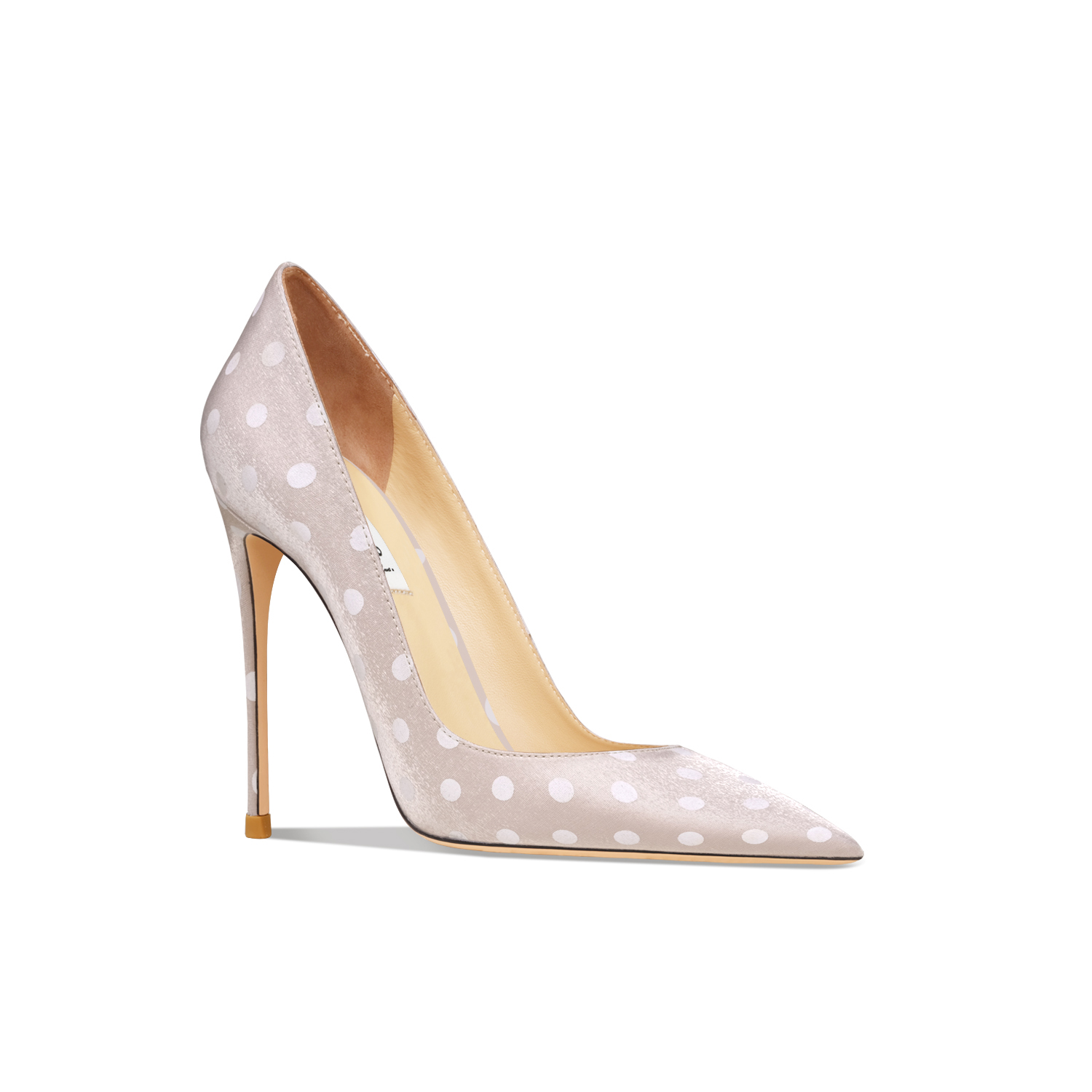 Leather Black Polka Dot High-Heeled - Image 7