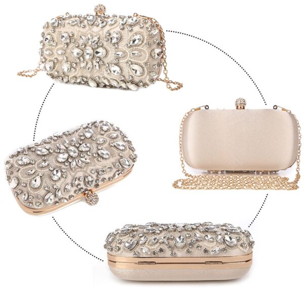 Wedding Pearl Clutch Bag – Luxury Party Handbag