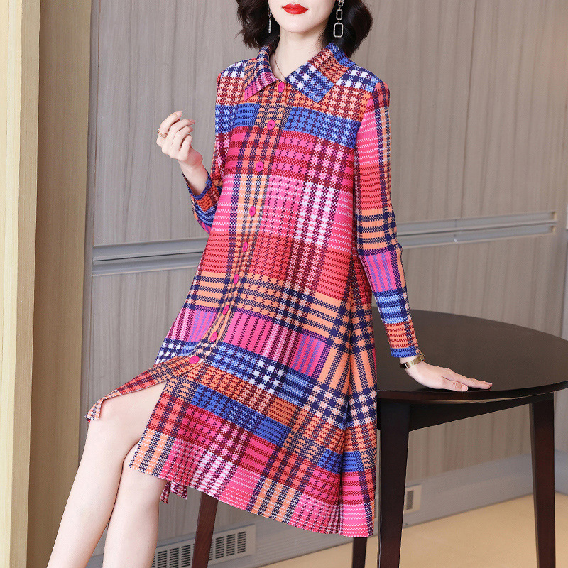 Houndstooth Print Dress – Fashionable Personality Design - Image 3