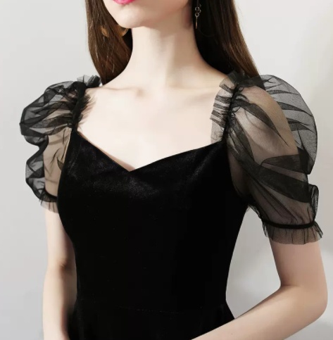 Party French Dress Short Style Looks Thin - Image 3