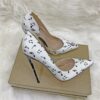 Melody Print Pointy Toe D‘Orsay Stiletto Pumps High Heel