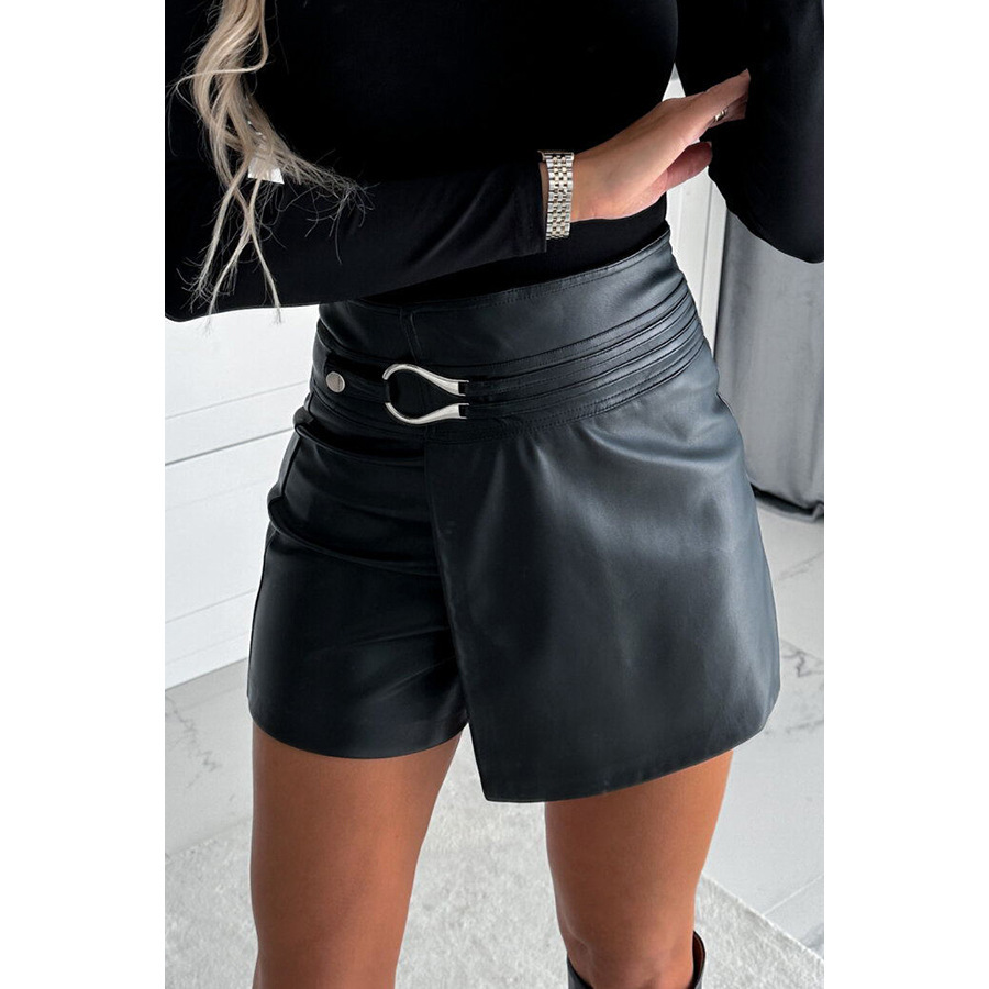 Casual Leather Shorts for Women – Fashion Everyday Wear - Image 3