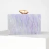 Colored Acrylic Evening Clutch Bag – Stylish Party Accessory