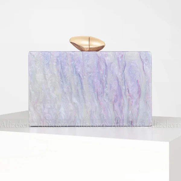 Colored Acrylic Evening Clutch Bag – Stylish Party Accessory