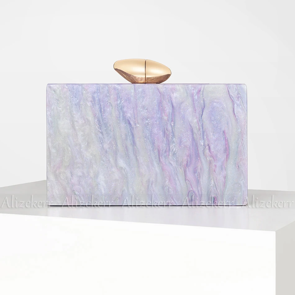 Colored Acrylic Evening Clutch Bag – Stylish Party Accessory - Image 2