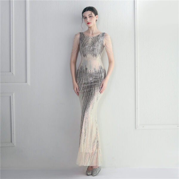 Craft Beaded Party Dress – Elegant Dinner & Music Ceremony Dress