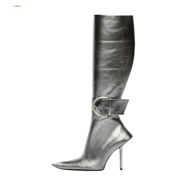 Knee High Pointed Toe Boots – Women’s Zipper Fashion Boots