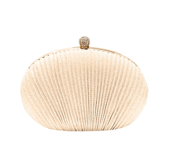 Sparkly Clutch Pleated Handbag – Glitter Evening Bag - Image 8