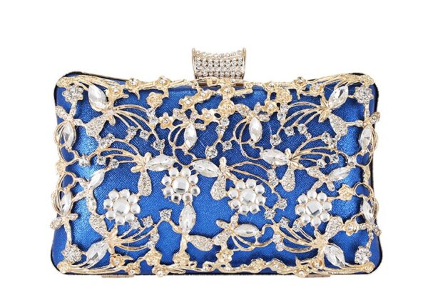 Diamond Inlay Evening Handbag – Formal Banquet Bag