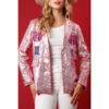 loose sequin blazer for women party multi-color sparkle top