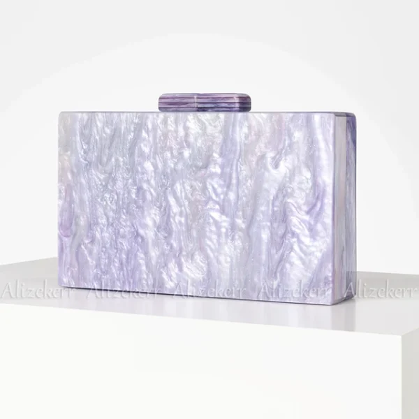 Colored Acrylic Evening Clutch Bag – Stylish Party Accessory