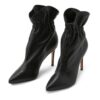 Fashion Retro Point Toe High Elastic Ankle Boots