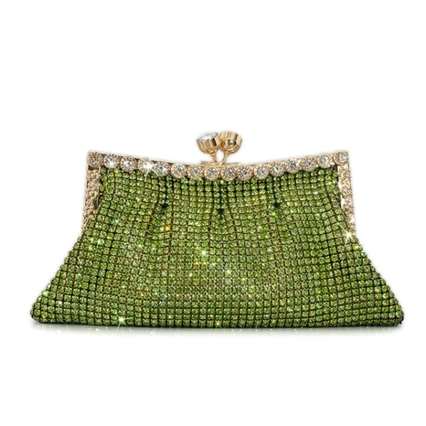 Rhinestone Chain Crossbody Purse – Stylish Beaded Evening Bag