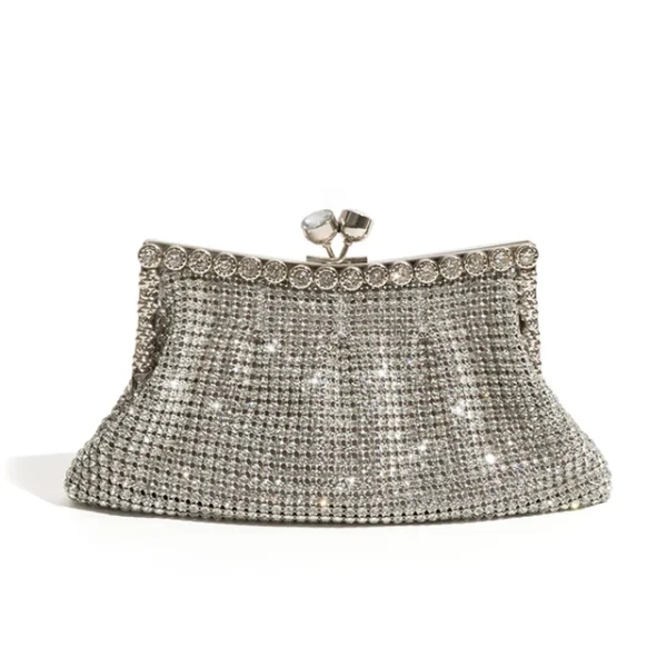 Rhinestone Chain Crossbody Purse – Stylish Beaded Evening Bag