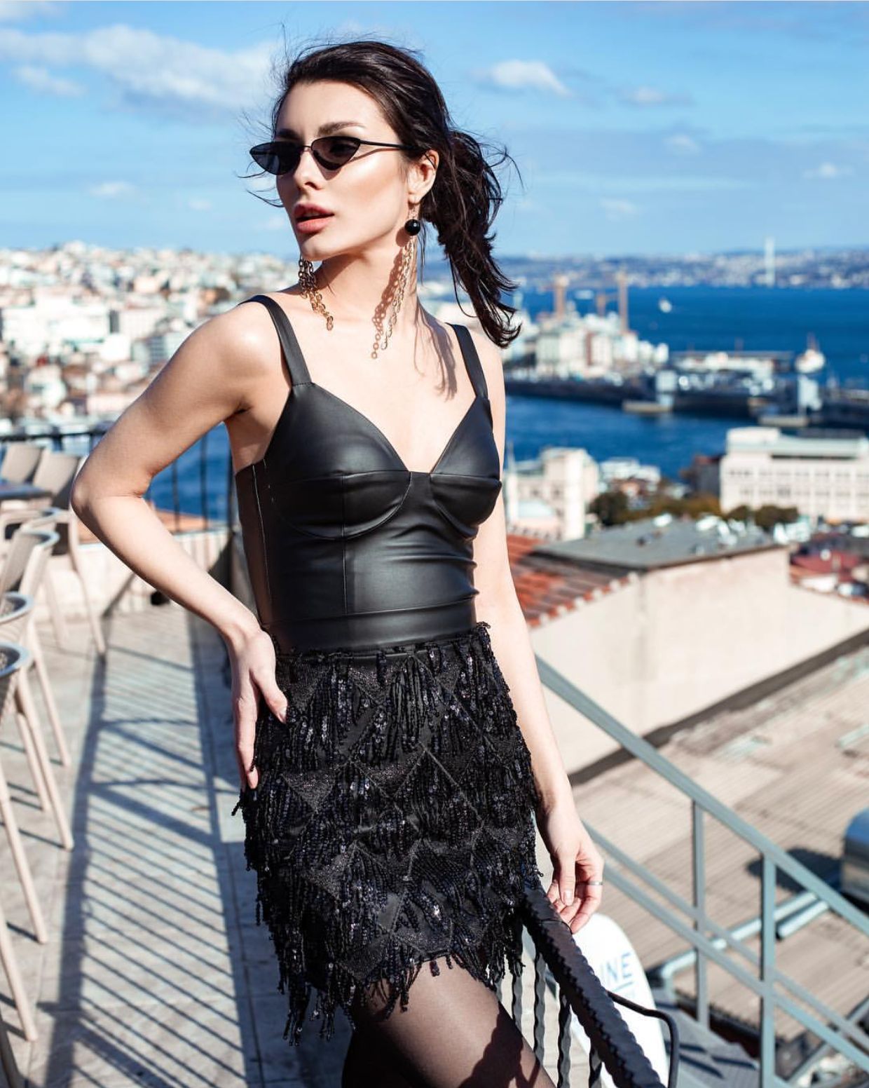 Strapless Sequin Tassel Mini Dress – Summer Party Chic - Image 3