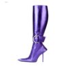 Knee High Pointed Toe Boots – Women’s Zipper Fashion Boots