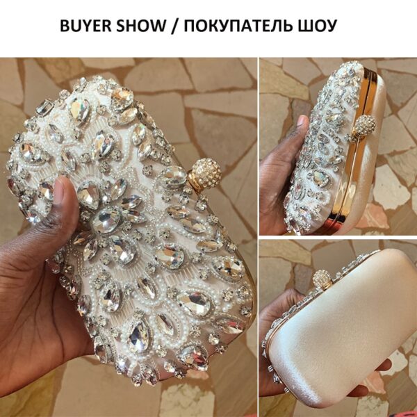Wedding Pearl Clutch Bag – Luxury Party Handbag