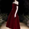 abc7fd14-d999-4cec-b61d-e6c98da199c7.jpg Elegant Wine Red Party Dress – Refined Evening Celebration Style