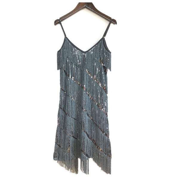 Elegant Fringe Party Vacation Dress for Women
