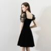 b0129da5-0214-45d7-9f14-56ec2f0b5c15.jpg French-Inspired Short Party Dress with Slim Silhouette