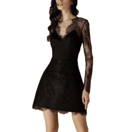 Annual Party Dress Slim A-Line Skirt Lace Dress