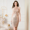 Halter Sequin Tassel Party Dress – Chic & Playful Evening Look