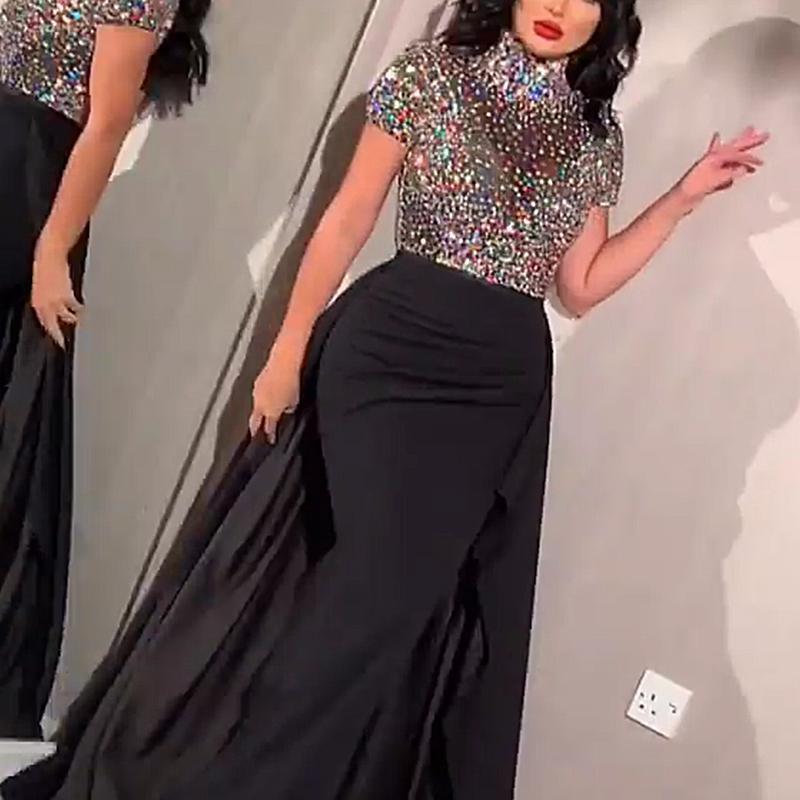 Women's Sequin Wrap Hip Party Gown Dress - Image 2