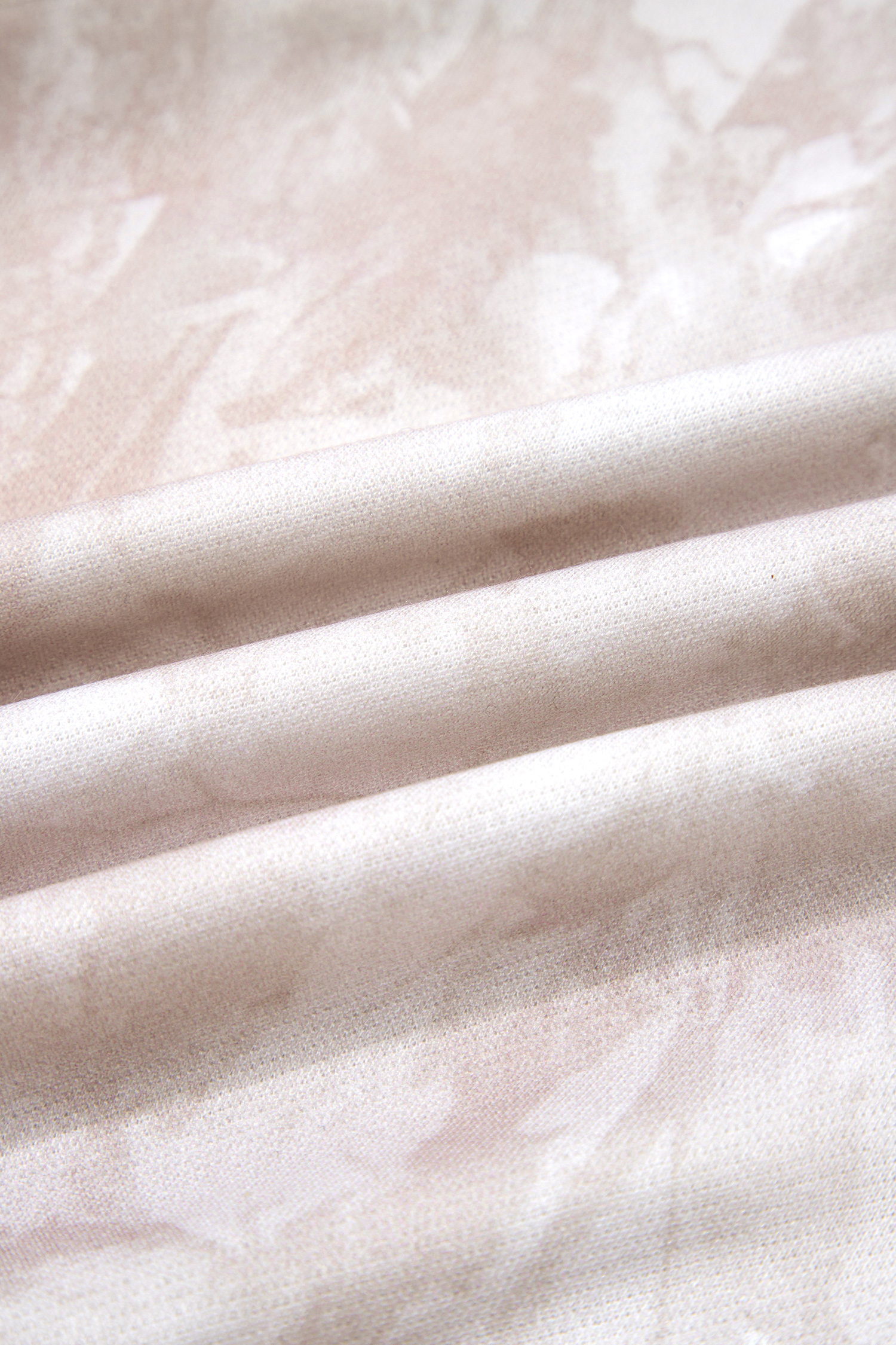 White Abstract Woodland Print Balloon Sleeve Pullover Drawstring Mini Skort Set - Image 13