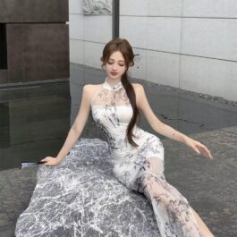 Luxury Women’s Halter Slim Design Dress