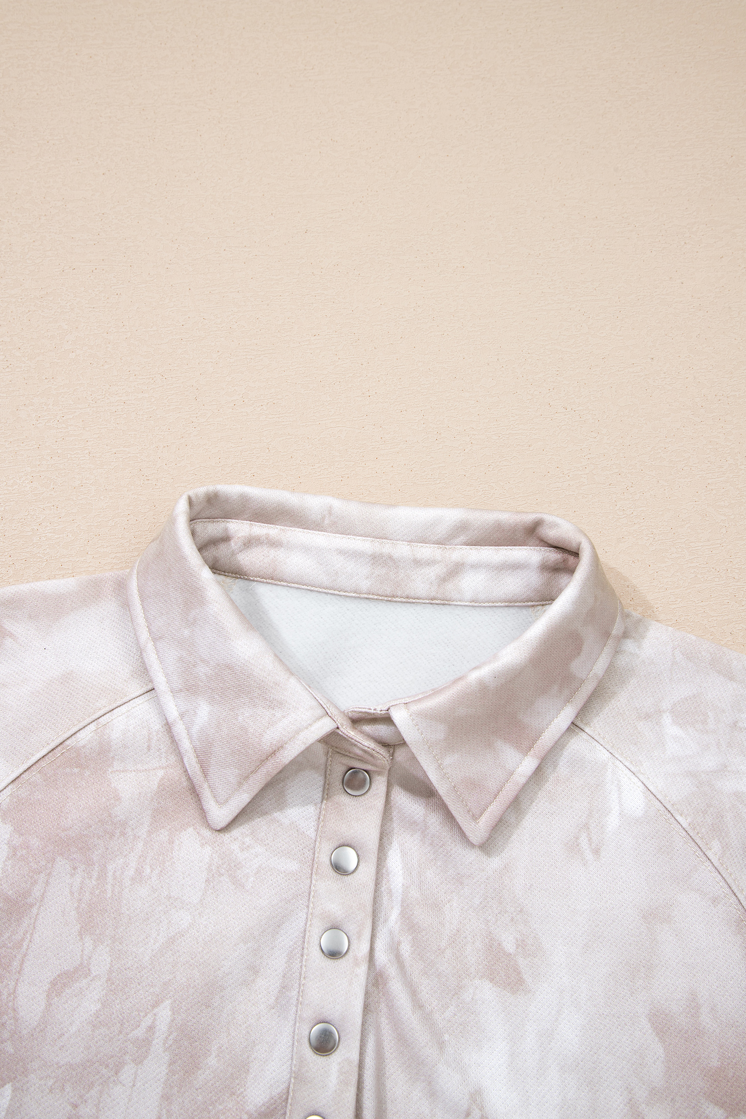 White Abstract Woodland Print Balloon Sleeve Pullover Drawstring Mini Skort Set - Image 9